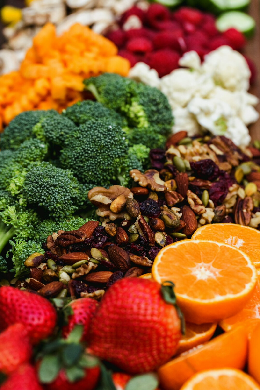 fresh vegetables and fruits